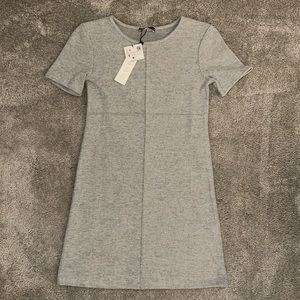 Zara Gray Short Sleeve Dress